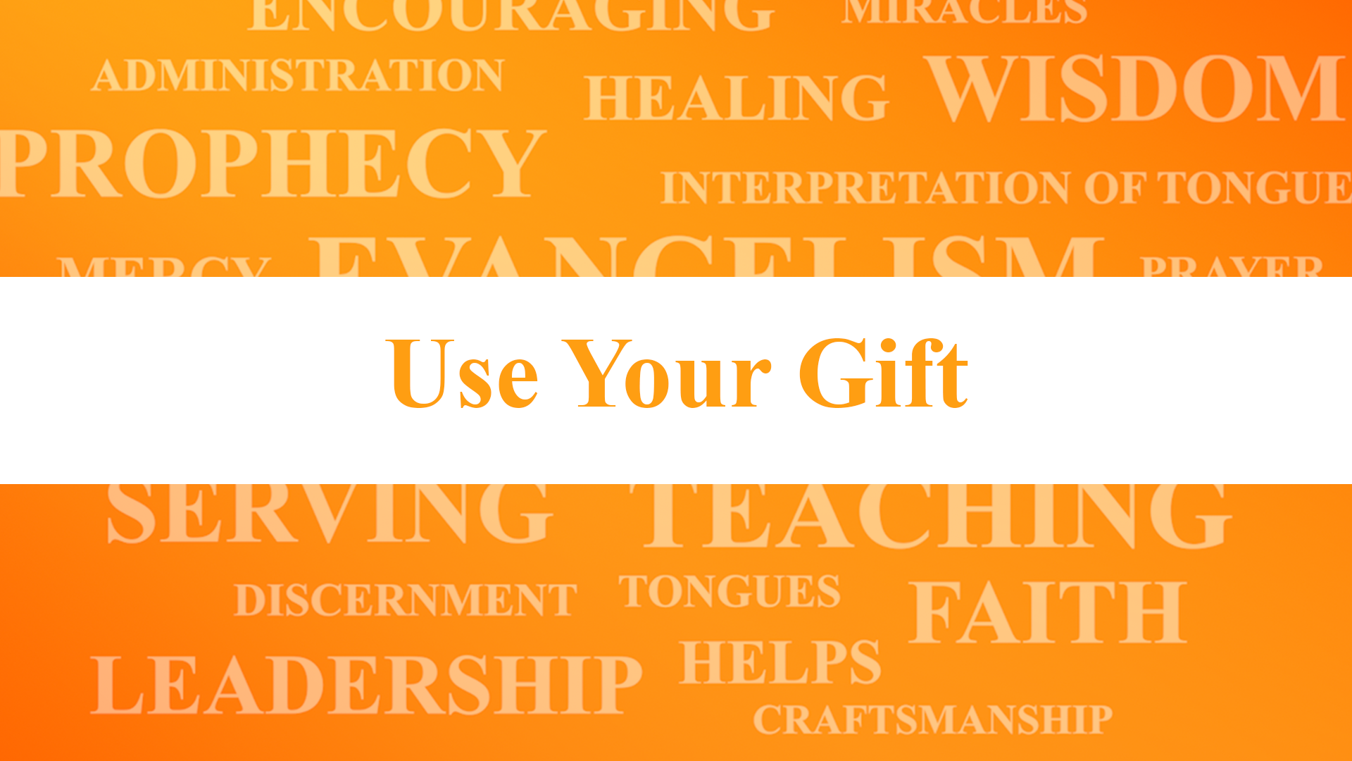 Know Your Spiritual Gift