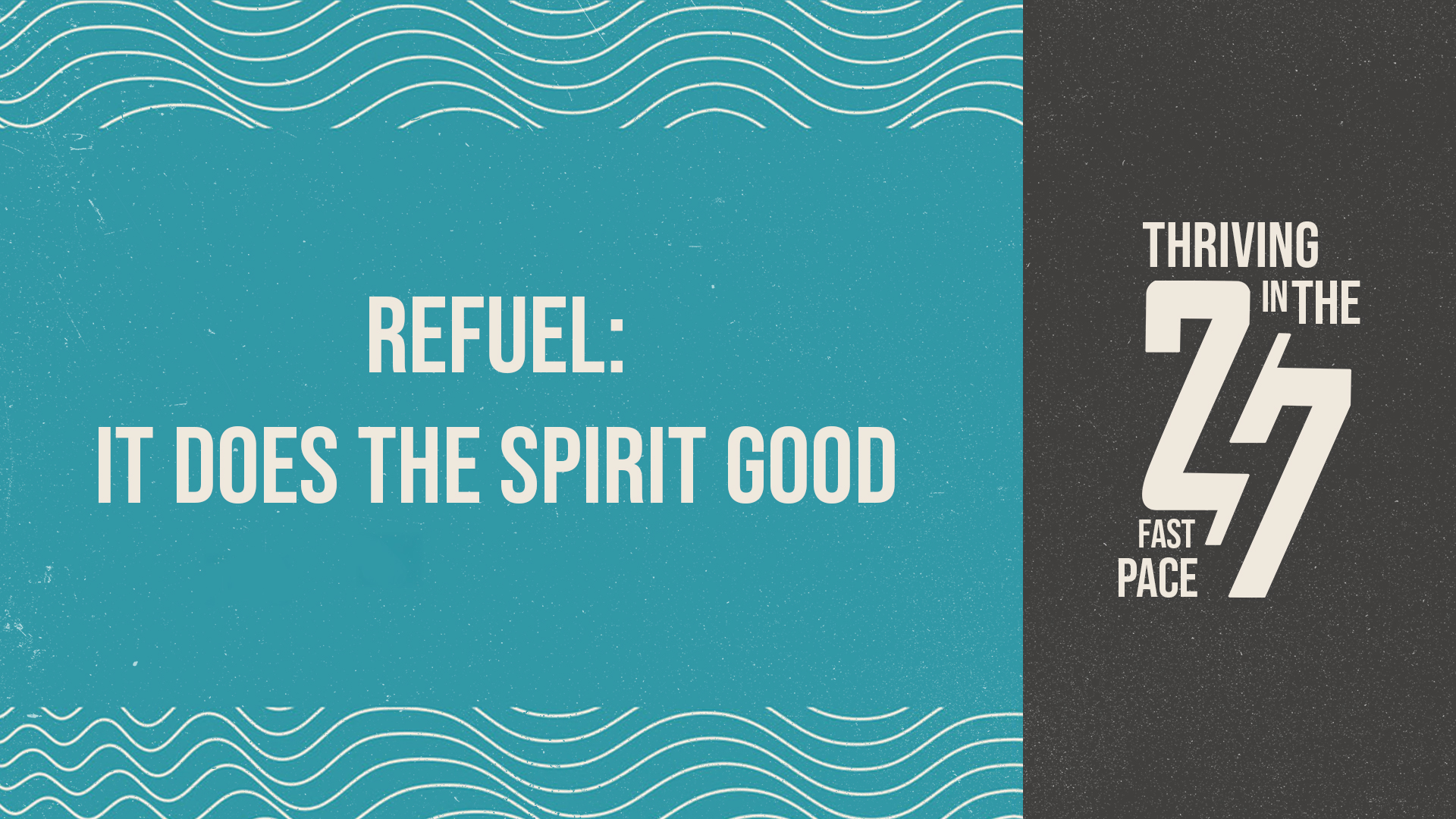 Romans 15:13; Ephesians 3:18-19; Acts 2:42-46; Ephesians 6:17-18; Matthew 14:23-33 • Just as our bodies and minds need to be refueled properly to by energized and sharp, our spirits do too. The Holy Spirit uses three distinct fuels to help our spirits to be focused and energized so we are full of Hope, Joy and Peace.