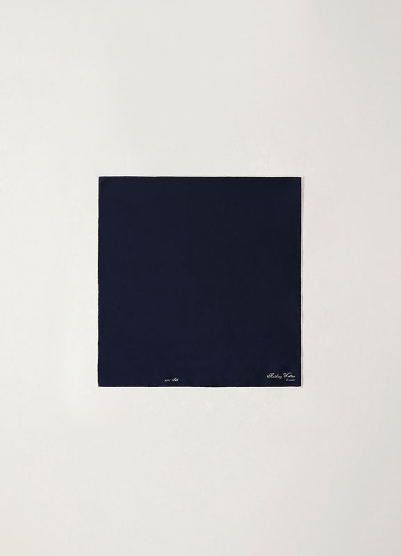 NW silk scarf (Navy)