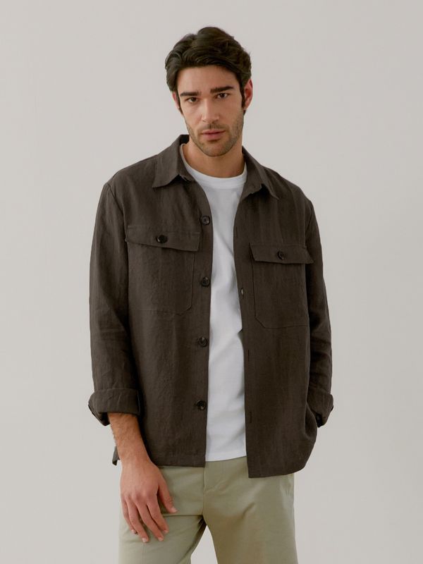 Linen Jacket Brown