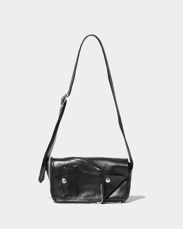 excerption riders flap shoulder bag