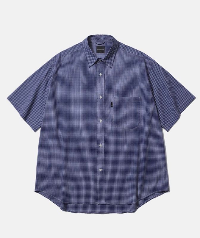 [MOIF] UNIFORM H/S SHIRT (BLUE GRID)