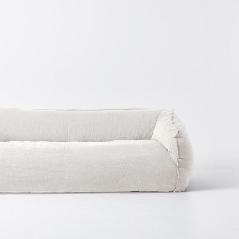 Comfortable Round Sofa - White