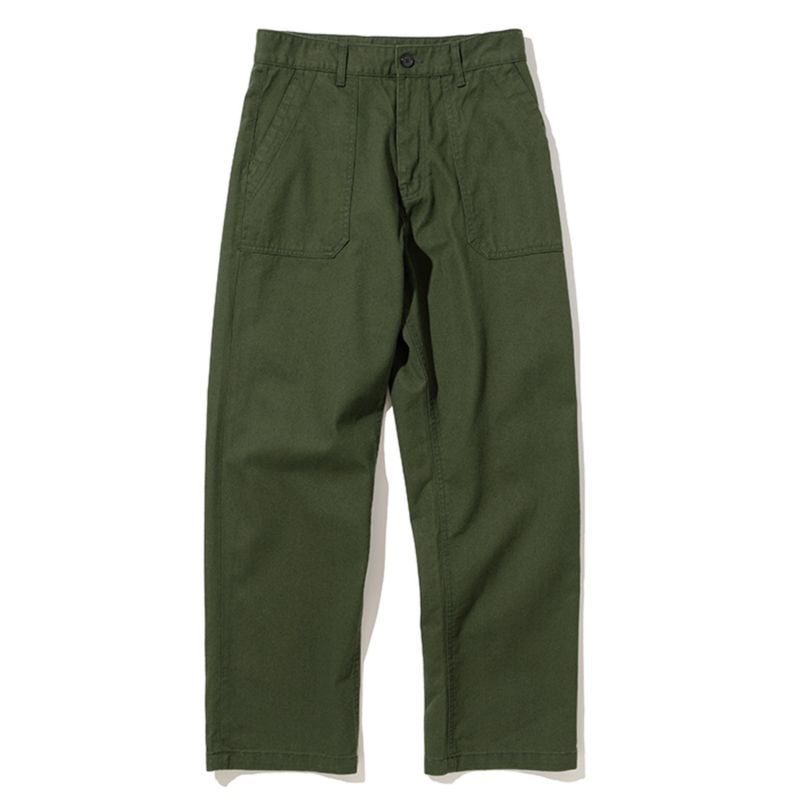 cotton fatigue pants regular fit forest