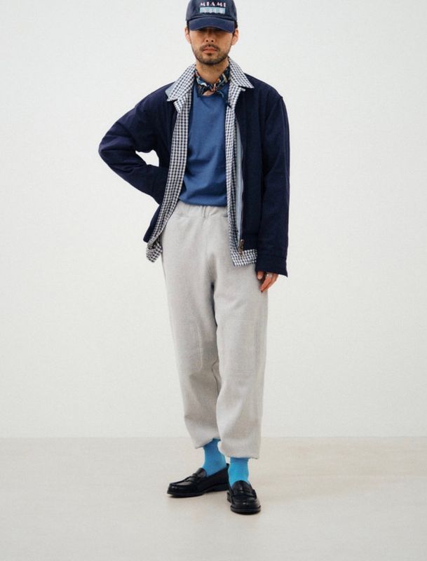 [CHURCHILLROMPER] DOUBLE-KNEE SWEAT PANTS (VINTAGE GREY)