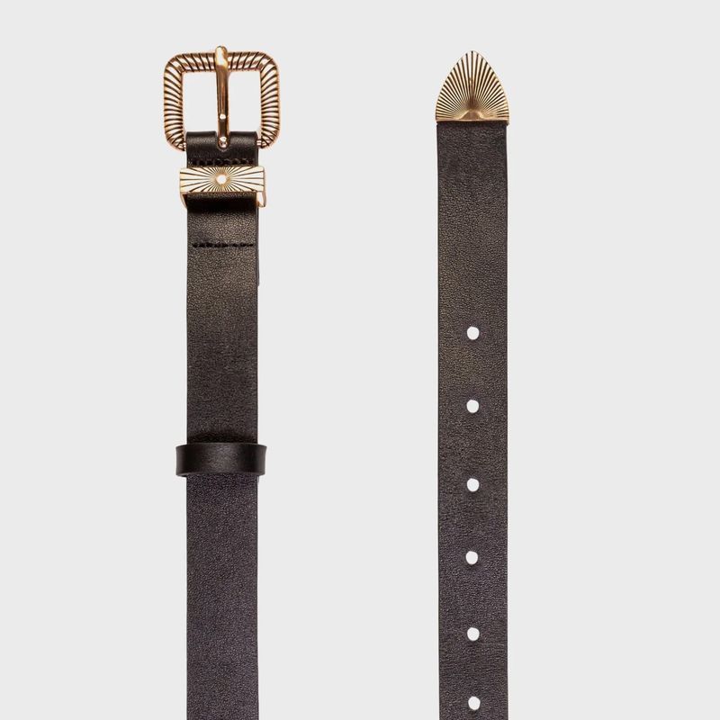 Black Suede Studio Una Belt