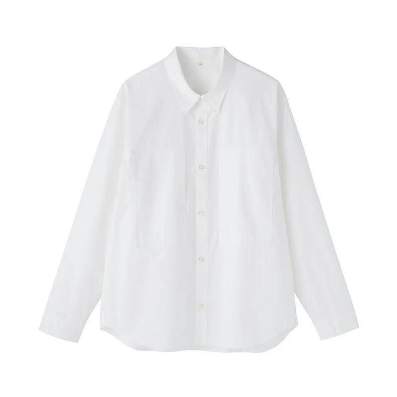 Plain cotton work shirt