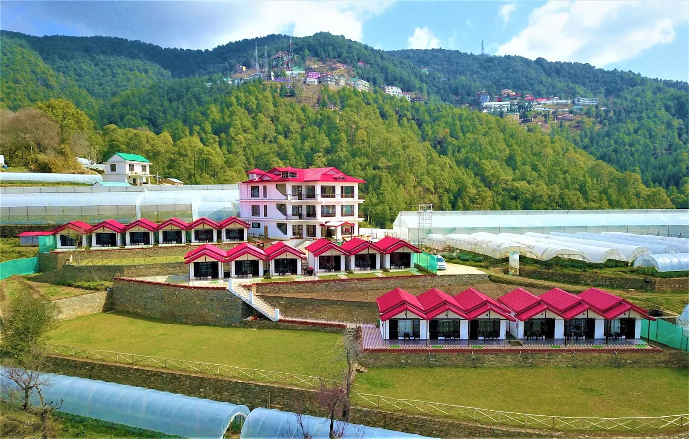 Scenic view from Extreme Cottages Chail