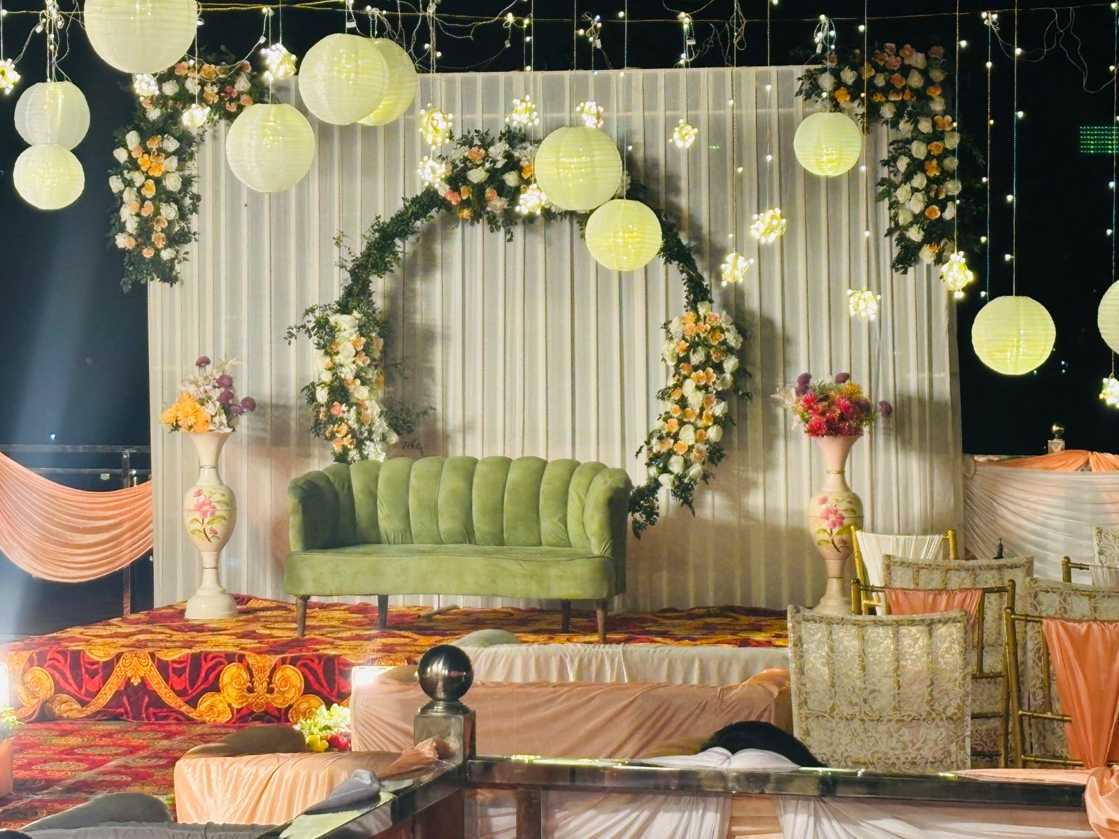 Corporate event venue with professional setup