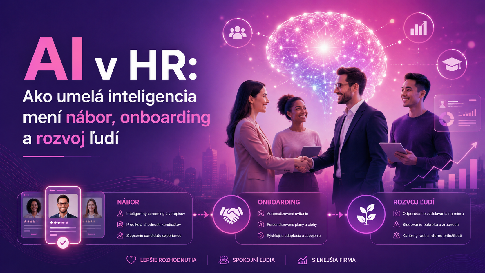 AI v HR: Ako umelá inteligencia mení nábor, onboarding a rozvoj ľudí