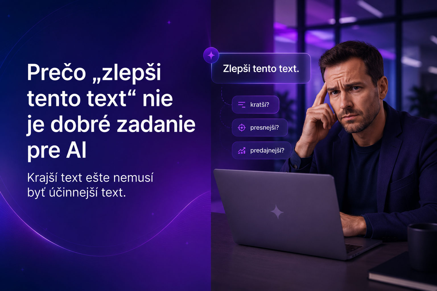 Prečo „zlepši tento text“ nie je dobré zadanie pre AI