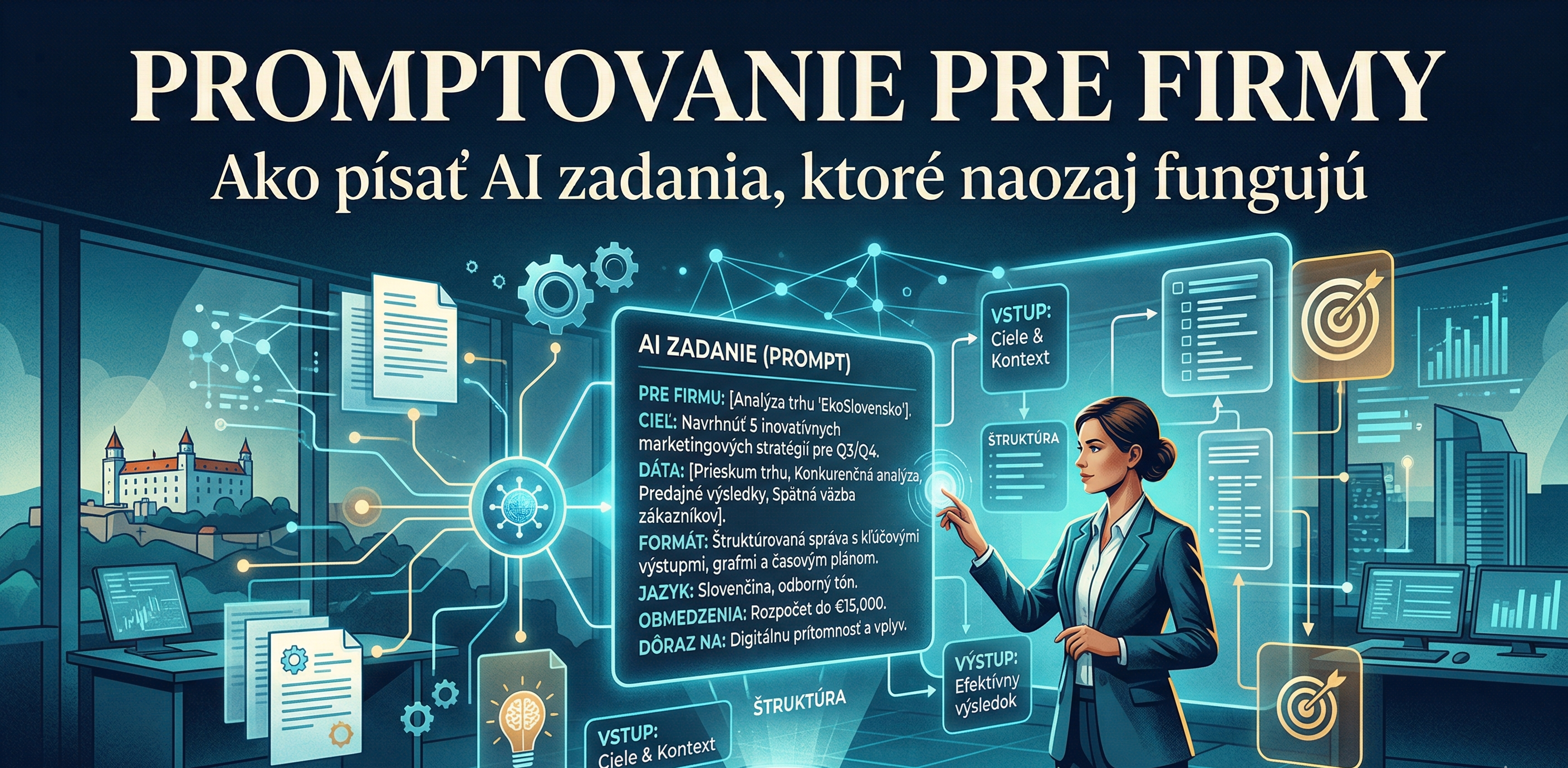 Promptovanie pre firmy: Ako písať AI zadania, ktoré naozaj fungujú