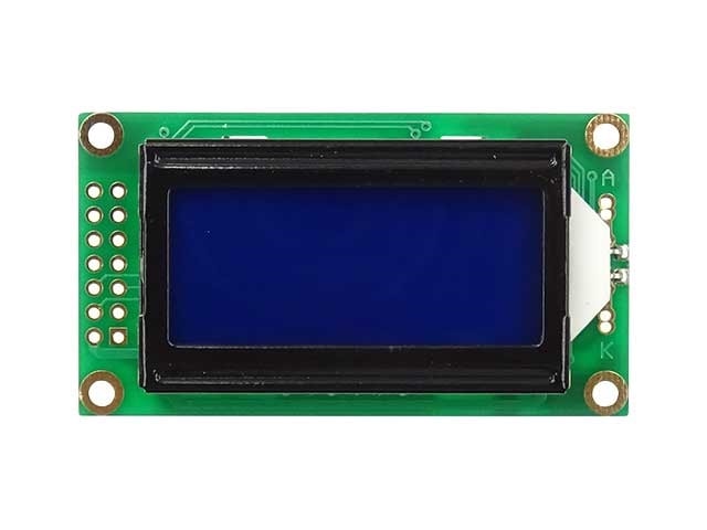 白色抜き文字表示 8×2行キャラクター表示液晶モジュール ACM0802C-NLW-BBH