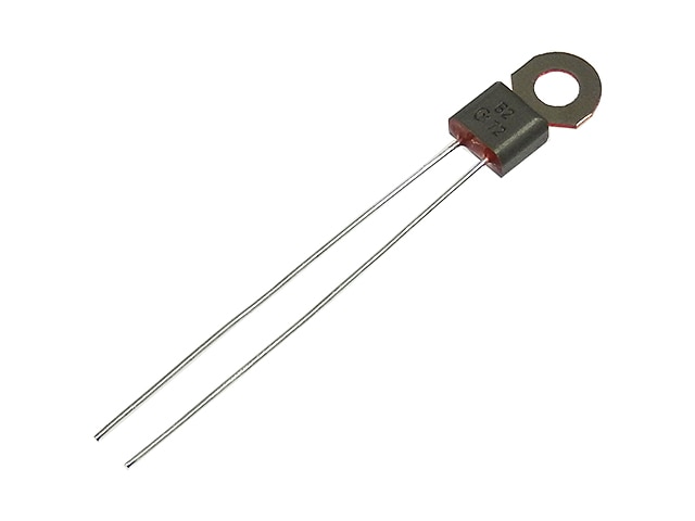 PTCサーミスタ(ポジスタ) 2.2kΩ 120℃ 温度検知用 ビス止めタイプ