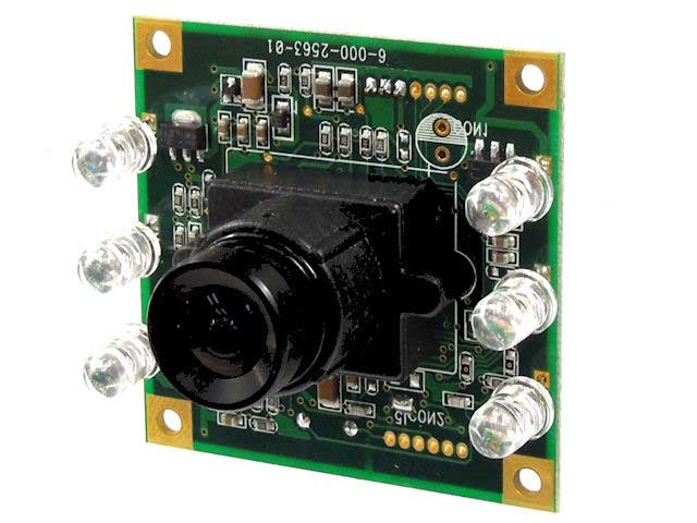 赤外線モノクロカメラ 27万画素 シャープ製CCD 赤外線LED搭載