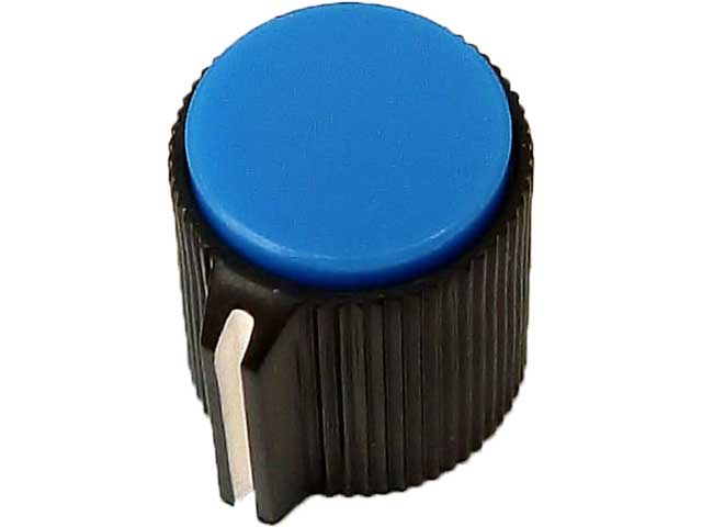 カラーつまみ(ノブ) 13mm(青)