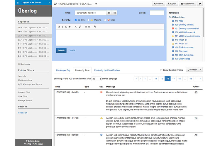 Uberlog 運用ログブックソリューション