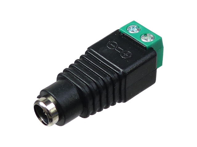 2.1mm標準DCジャック⇔スクリュー端子台