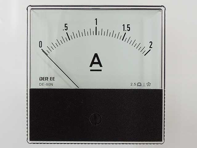 アナログパネルメーター DC2A
