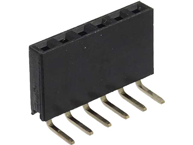 L型ピンソケット 1×6(6P)