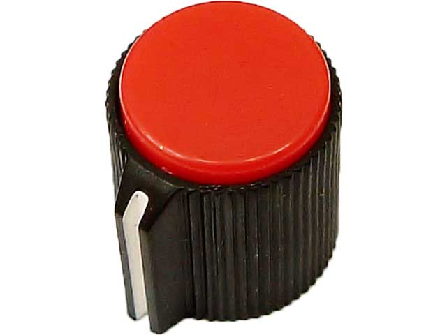 カラーつまみ(ノブ) 13mm(赤)