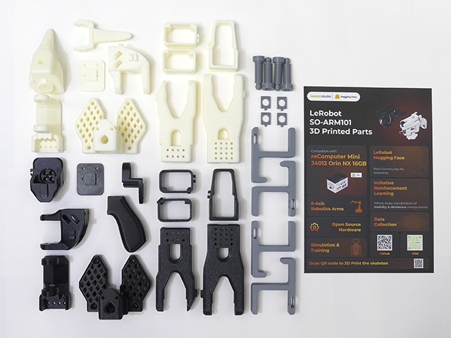 SO-101 オープンソースロボットアームキット 3Dプリントパーツ