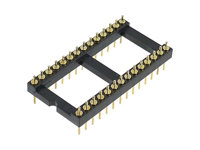 丸ピンヘッダー DIP28 600mil 2227P-28G-06-L2