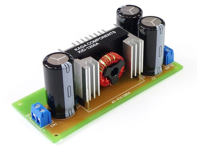 2出力 スイッチング電源キット（降圧）5V1A 12V3A (KID-1205A使用)