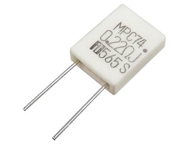 金属板抵抗器 5W0.22Ω (MPC74・低ひずみ品)
