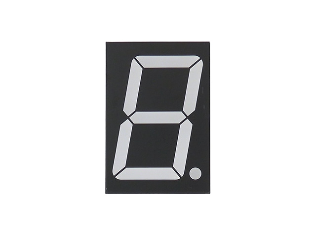 赤色7セグメントLED表示器 文字高2.3インチ カソードコモン