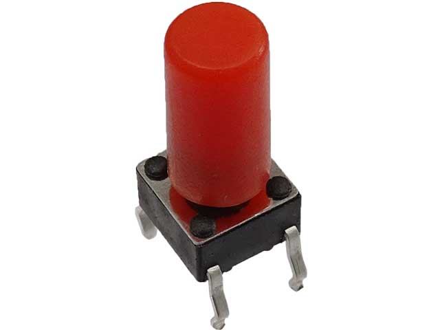 タクトスイッチ TVDP01-G73BB(赤)