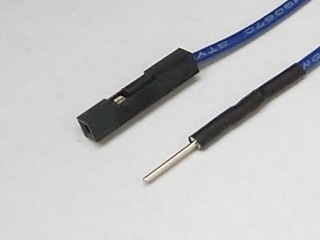 ブレッドボード・ジャンパーワイヤ(オス-メス) 15cm青
