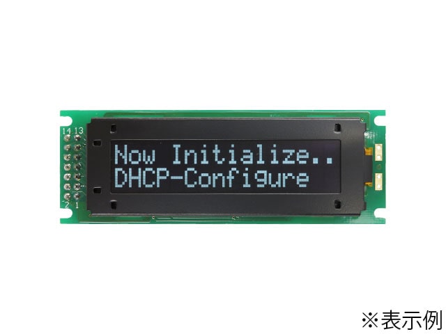 白色有機EL 16x2行 キャラクターディスプレイモジュール