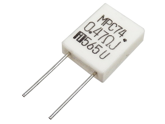 金属板抵抗器 5W0.47Ω (MPC74・低ひずみ品)