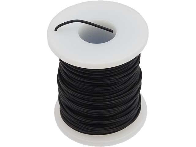 耐熱電子ワイヤー 黒色 20m 導体外径0.54mm(AWG24相当)