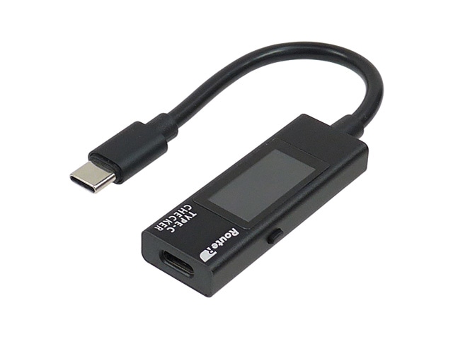 双方向メタル筐体多機能表示 USB Type-C 電圧・電流チェッカー (ケーブル付き)