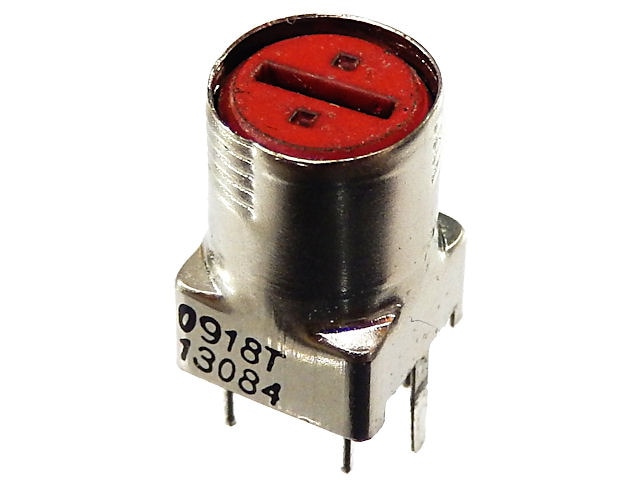 可変インダクター 200μH シールドケース入り[赤]