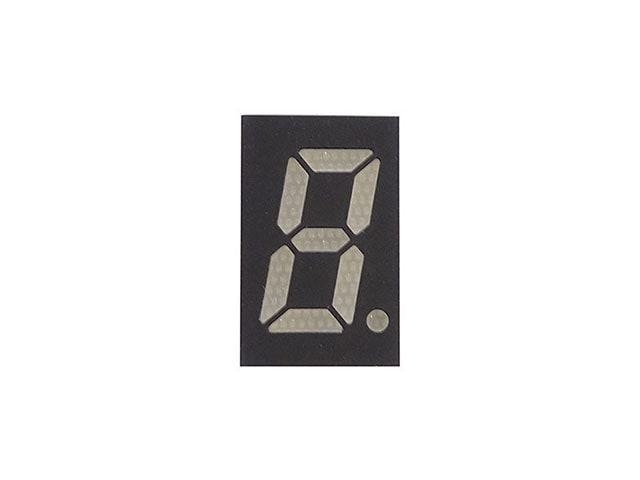 赤色7セグメントLED表示器 アノードコモン