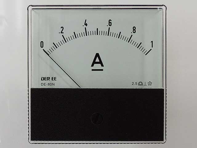 アナログパネルメーター DC1A