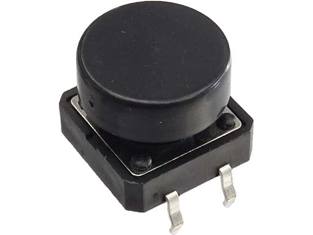 タクトスイッチ 12mm TVGP01-G73BB(黒)