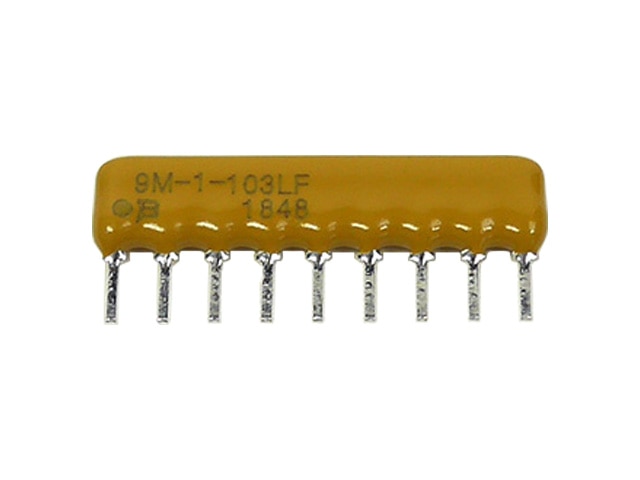 集合抵抗アレイ 8素子 10kΩ