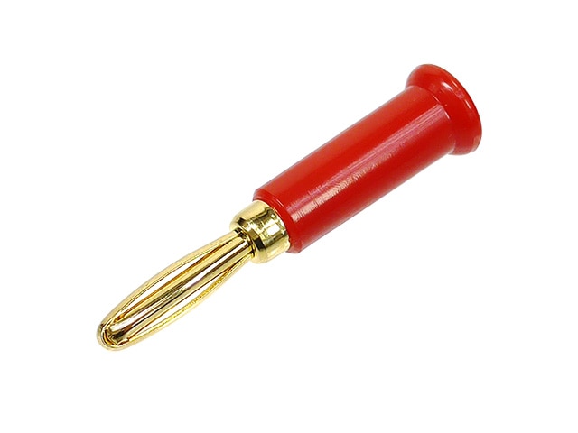 金メッキバナナプラグ 赤 P-421-5
