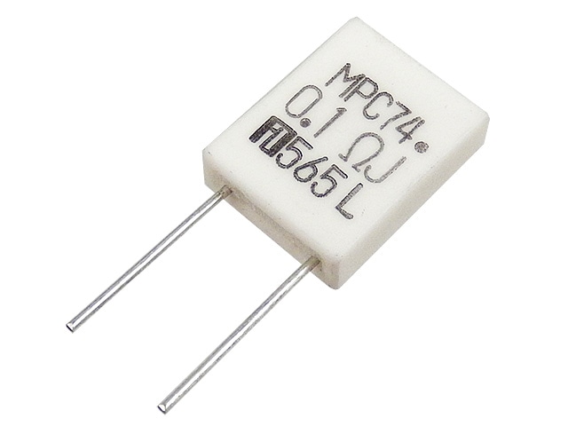 金属板抵抗器 5W0.1Ω (MPC74・低ひずみ品)