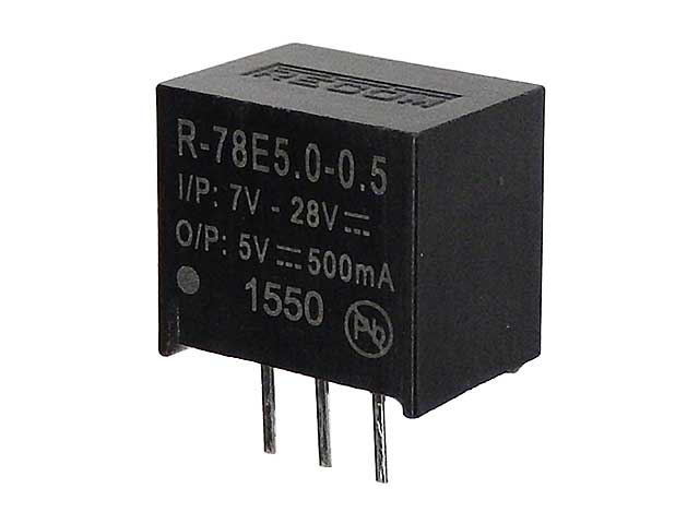 スーパー三端子レギュレーター 5V500mA R-78E5.0-0.5