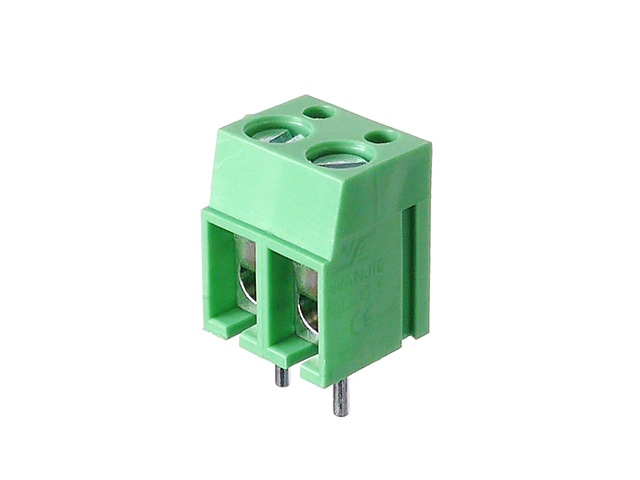 ターミナルブロック 2P 緑