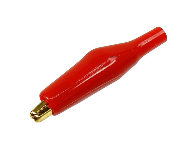 金メッキ シールドクリップ 赤色 中