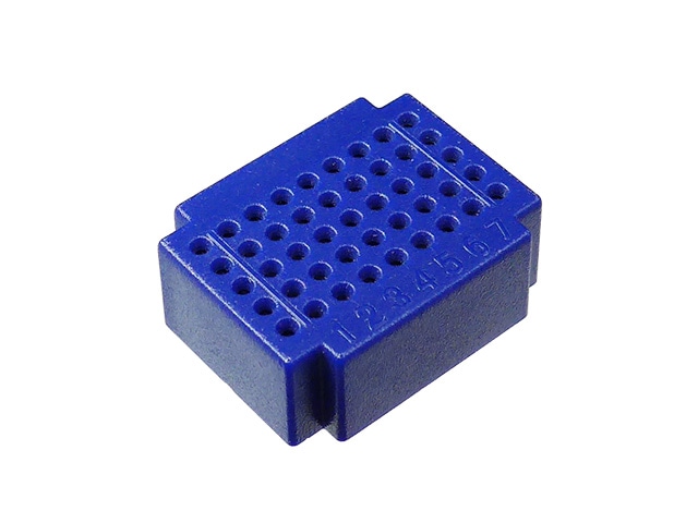 ミニブレッドボード 45穴 青色