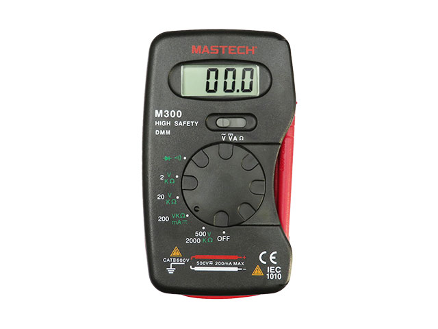 ポケットサイズ デジタルマルチメーター M300 マニュアルレンジ