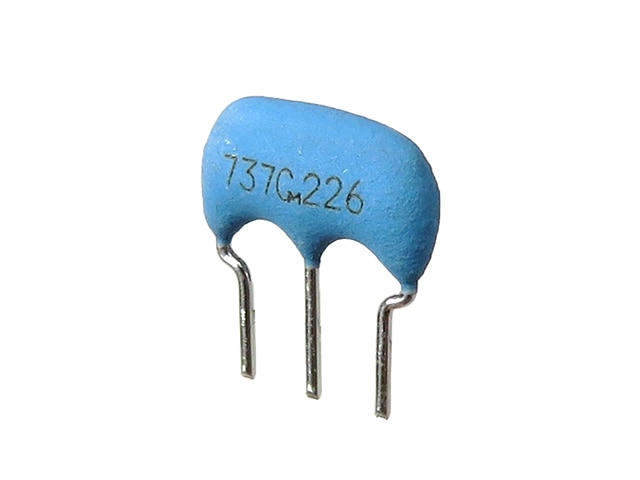 セラミック発振子(セラロック)コンデンサー内蔵タイプ 7.37MHz