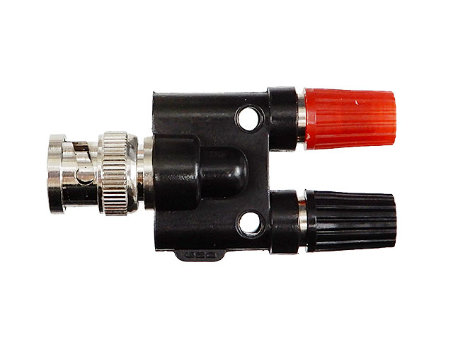 測定器テスター用変換コネクター(BNCオス-バナナメス)